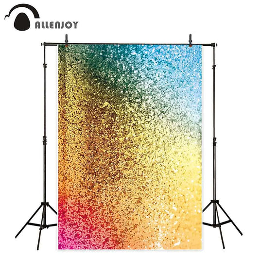 Photography backdrop summer rainbow colorful portrait birthday decoration vinyl background