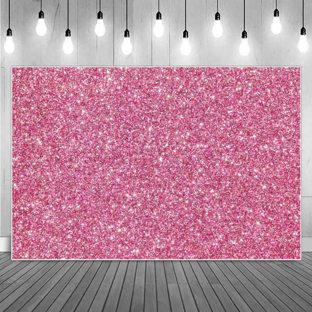 Pink Glitter Pattern Photography Backgrounds Birthday Party Photo Backdrops