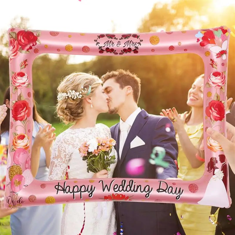 Wedding Inflatable Photo Frame Decor Prop Party Ornament Selfie Frames Supplies Photography