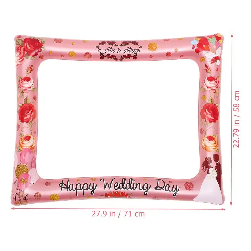 Wedding Inflatable Photo Frame Decor Prop Party Ornament Selfie Frames Supplies Photography