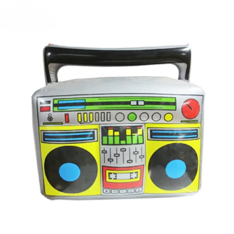 Inflatable Rock Star Party Favor Inflatable Boom Box Mobile Phone Guitar Party Props for Party Decorations Balloon