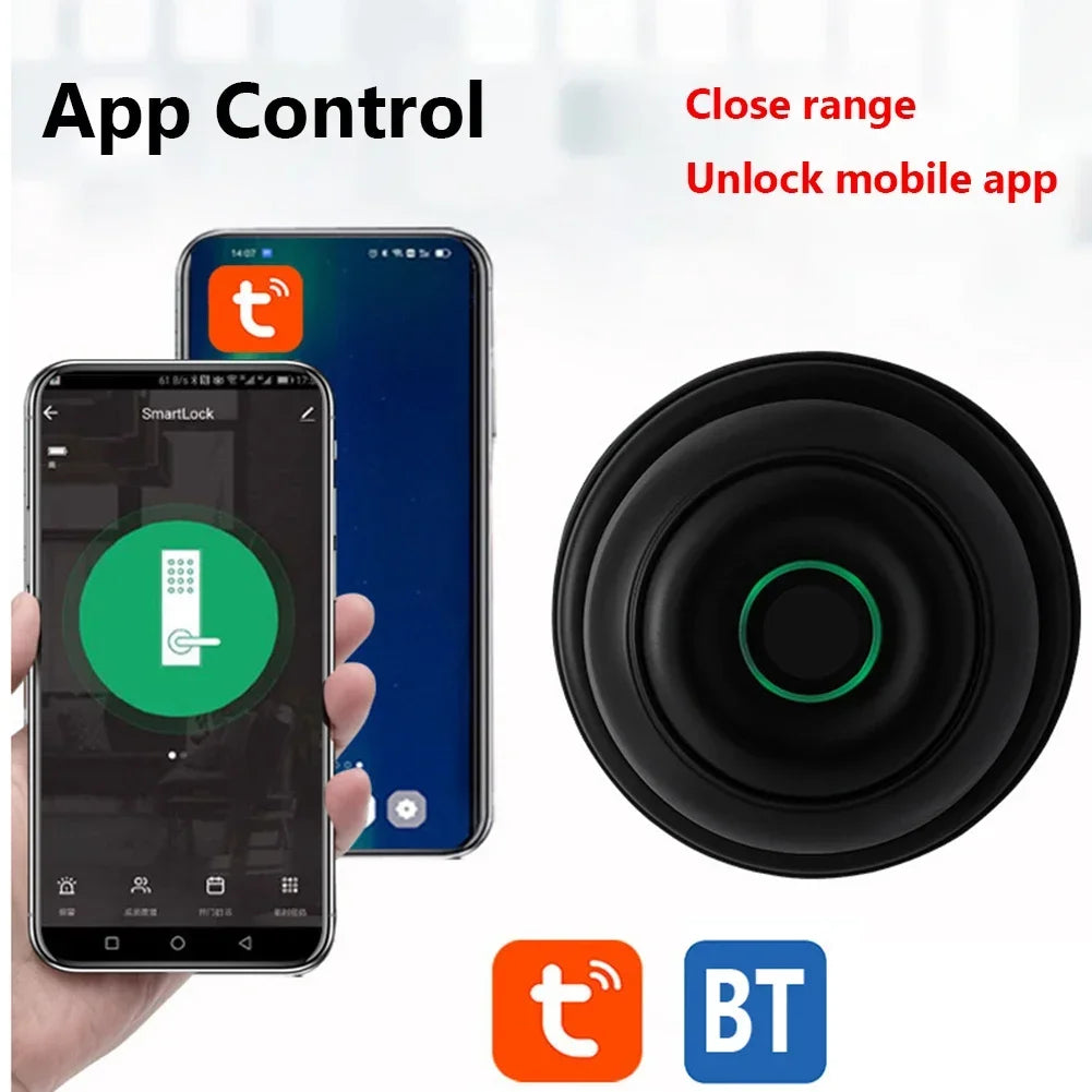 Tuya Smart Door Lock Smart Home Biometric Fingerprint Lock Bluetooth APP Control Electronic Locker Keyless Security Protection