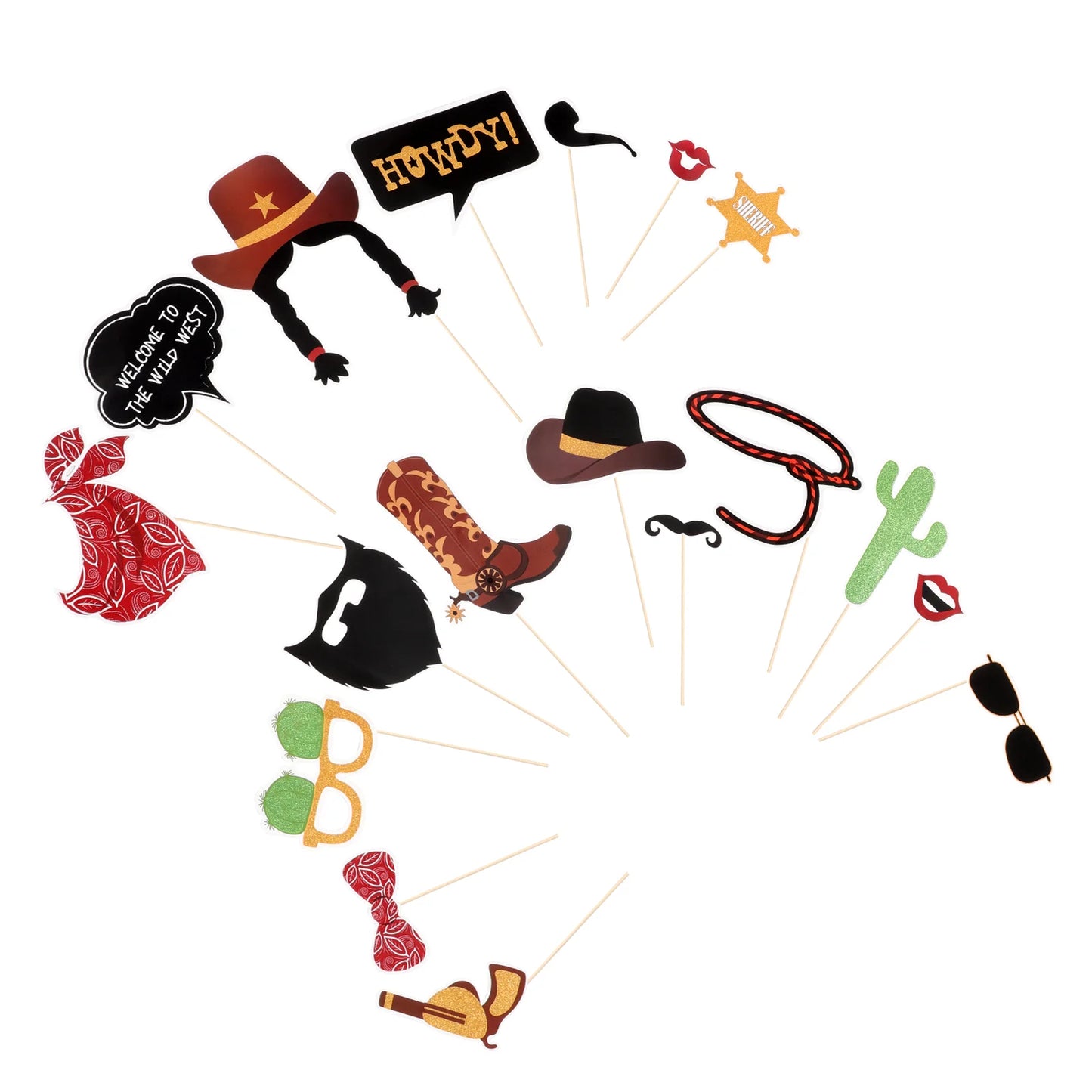 Wild West Style Photo Supplies Theme Party Decoration Accessory for Props Booth