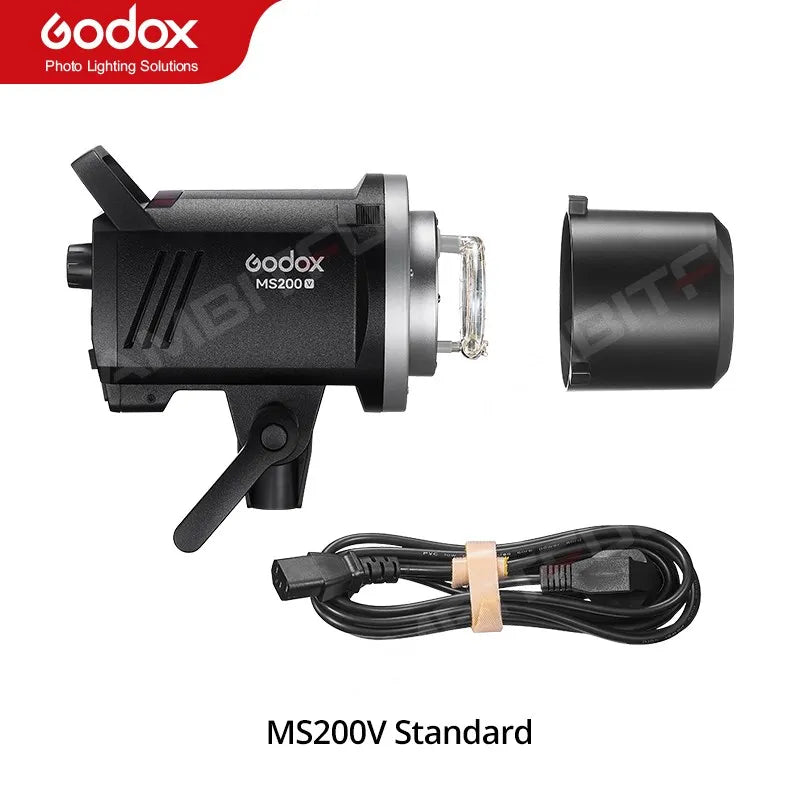 Godox MS300V LED Studio Flash Built-in 2.4G Wireless Receiver Lightweight Compact Bowens Mount LED Modeling Lam