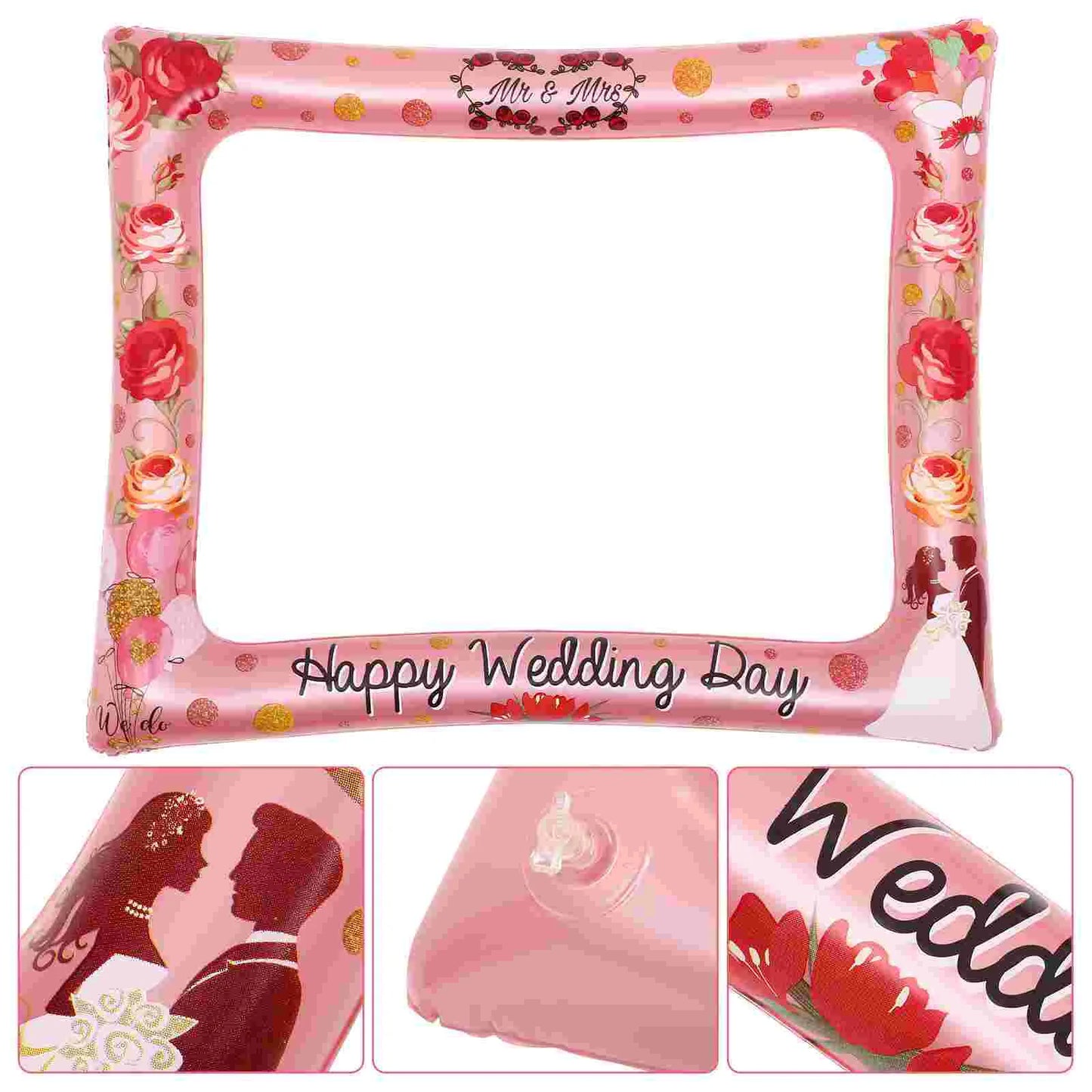 Wedding Inflatable Photo Frame Decor Prop Party Ornament Selfie Frames Supplies Photography