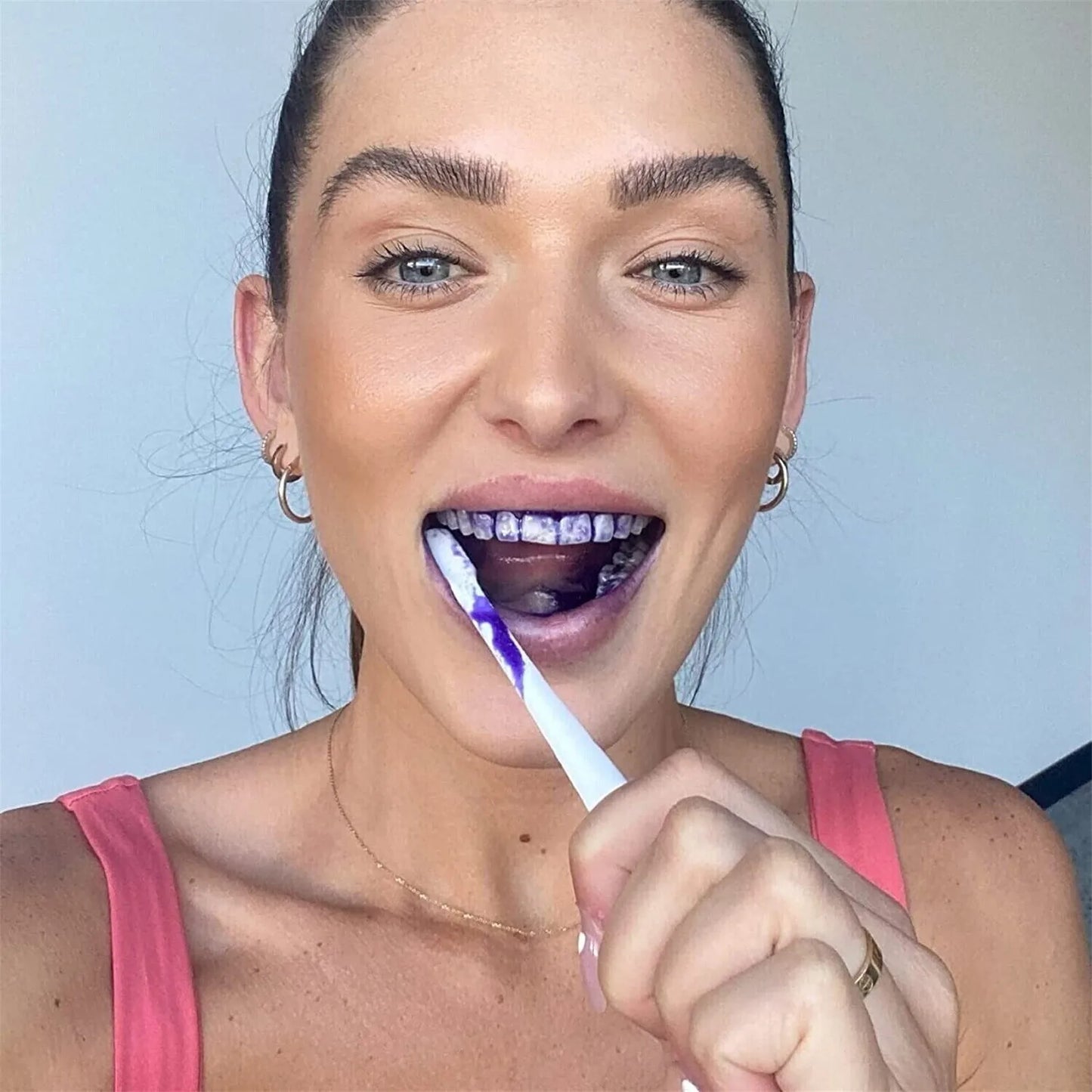 Hi Smile Purple Toothpaste for Teeth Whitening, Purple Toothpaste, White Teeth, Toothpaste For Pain Sensitive Teeth, Teeth Whitening Toothpaste