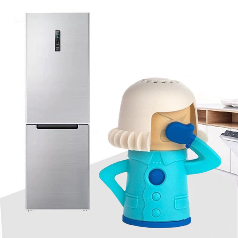 Angry Mom Model Microwave Cleaner Easily Clean Oven Steam Cleaner Appliances for The Kitchen Refrigerator Cleaning