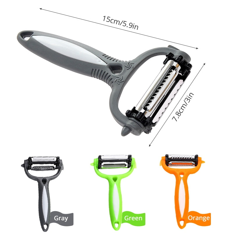 Multifunctional Vegetable Peeler, 3 in 1 Stainless Steel Peeler