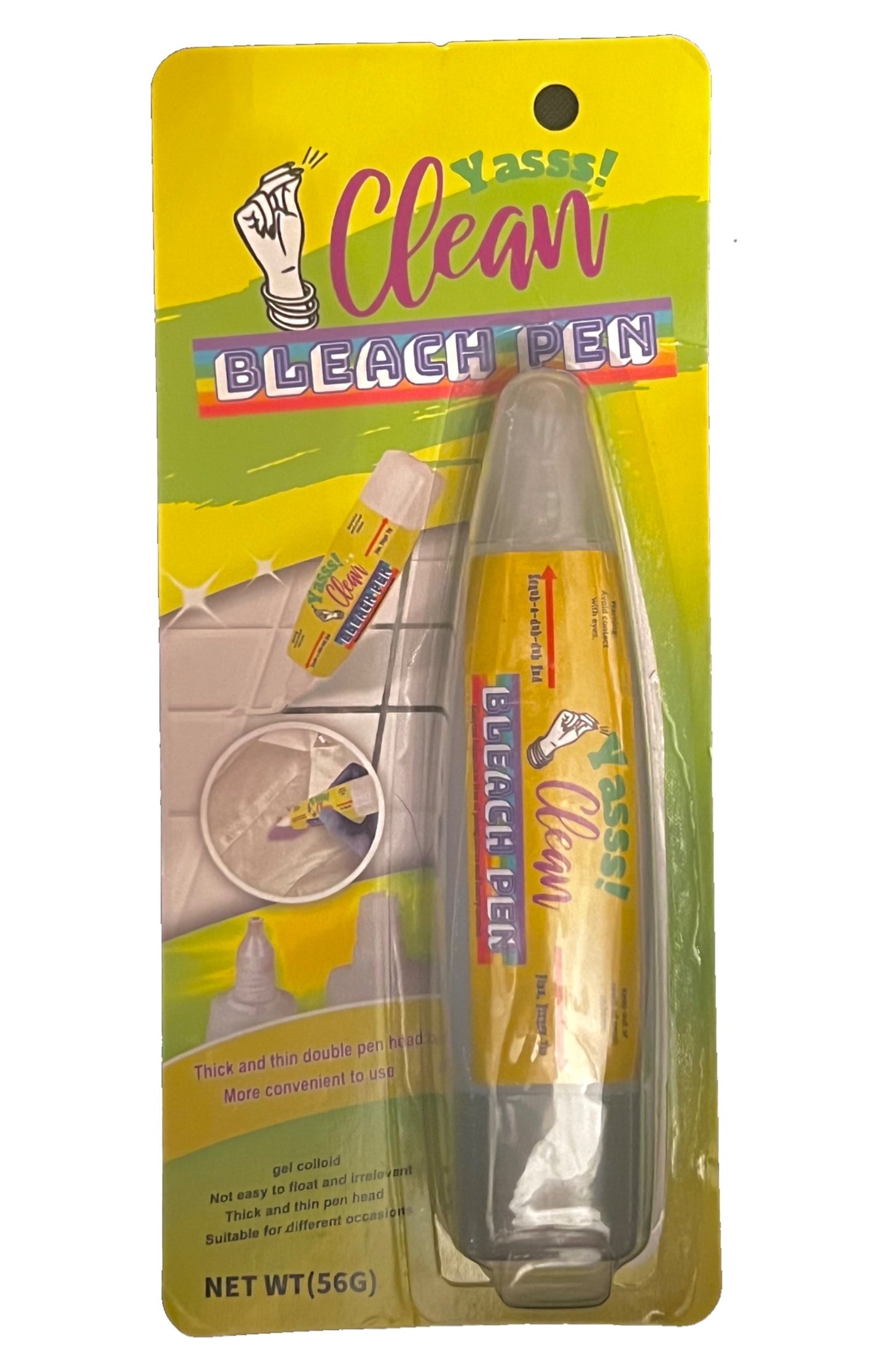 New All Purpose Yasss! Clean Bleaching Pen for Grout, Laundry by Holi-Gays