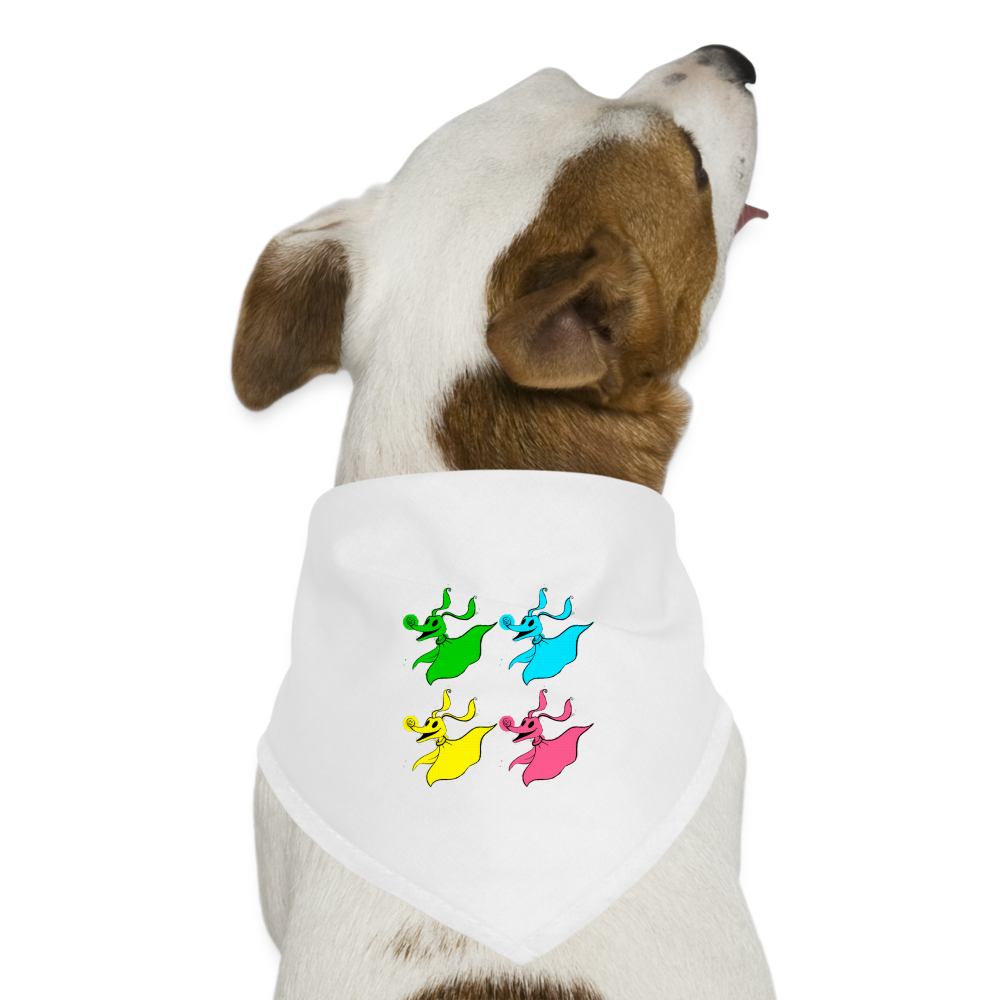 Art Pop Zero Dog Bandana - white