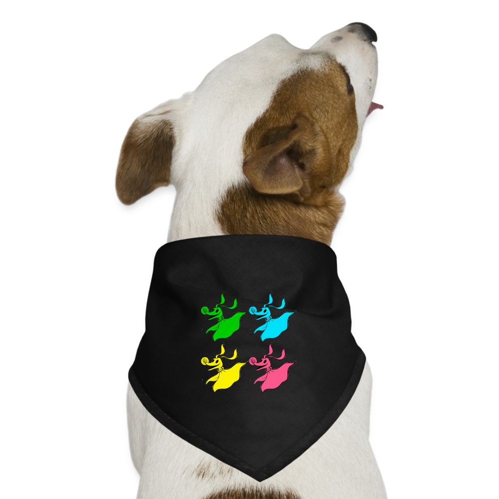 Art Pop Zero Dog Bandana - black