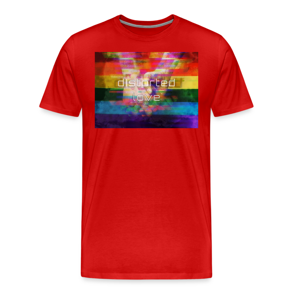 Distorted Love T-Shirt - red