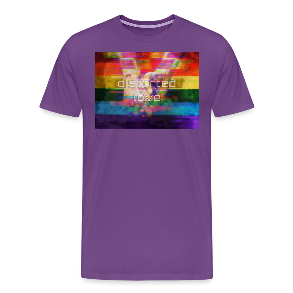 Distorted Love T-Shirt - purple