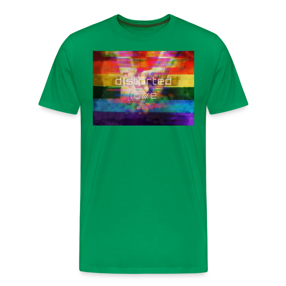 Distorted Love T-Shirt - kelly green